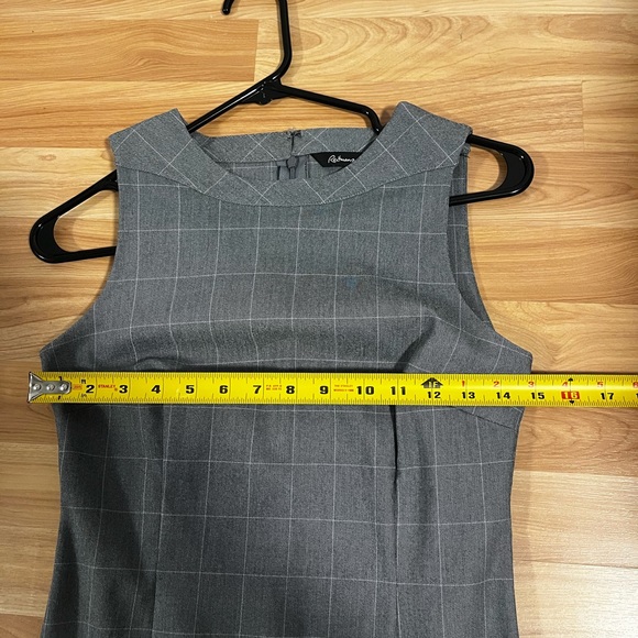 Reitmans slim fit office grey with purple square - Picture 8 of 11